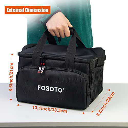 FOSOTO Large Capacity Photography Camera Bag Video Camera Camcorder Bag Case Compatible with Canon Vixia HF G50 EOS 80D 90D 6D Mark II Panasonic HC-X1500 HC-X2000 Sony HDR-CX900 DSLR SLR Camera