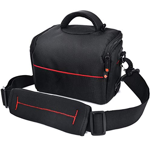 FOSOTO Compact Camera Shoulder Bag Case with Waterproof Rain Cover Compatible - FOSOTOFOSOTO Compact Camera Shoulder Bag Case with Waterproof Rain Cover Compatible