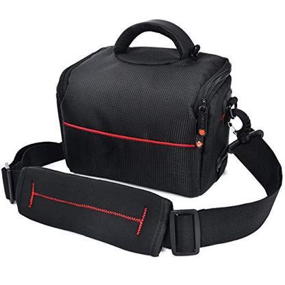 FOSOTO Compact Camera Shoulder Bag Case with Waterproof Rain Cover Compatible - FOSOTOFOSOTO Compact Camera Shoulder Bag Case with Waterproof Rain Cover Compatible