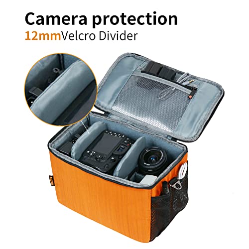 FOSOTO Camera Shoulder Crossbody Bag Compatible for Canon Canon EOS Rebel T7 T8i T5i SL3 2000D 4000D 90D M50 Mark II Nikon D3500 D7500 D5500 D40 DSLR/SLR - FOSOTOFOSOTO Camera Shoulder Crossbody Bag Compatible for Canon Canon EOS Rebel T7 T8i T5i SL3 2000D 4000D 90D M50 Mark II Nikon D3500 D7500 D5500 D40 DSLR/SLR