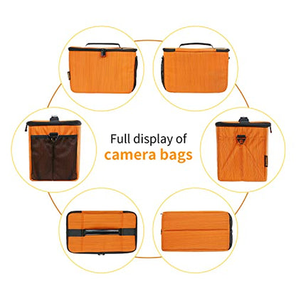 FOSOTO DSLR Camera Shoulder Crossbody Bag Compatible for Canon EOS Rebel T8i T6 T7 T100 SL3 80D 850D 2000D Nikon D850 D7500 D5600 D3500 D60 SLR Pentax K - 3 Mark III K - 70 and Lenses Messenger Bag - FOSOTOFOSOTO DSLR Camera Shoulder Crossbody Bag Compatible for Canon EOS Rebel T8i T6 T7 T100 SL3 80D 850D 2000D Nikon D850 D7500 D5600 D3500 D60 SLR Pentax K - 3 Mark III K - 70 and Lenses Messenger Bag