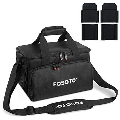 FOSOTO Large Capacity Photography Camera Bag Video Camera Camcorder Bag Case Compatible with Canon Vixia HF G50 EOS 80D 90D 6D Mark II Panasonic HC - X1500 HC - X2000 Sony HDR - CX900 DSLR SLR Camera - FOSOTOFOSOTO Large Capacity Photography Camera Bag Video Camera Camcorder Bag Case Compatible with Canon Vixia HF G50 EOS 80D 90D 6D Mark II Panasonic HC - X1500 HC - X2000 Sony HDR - CX900 DSLR SLR Camera