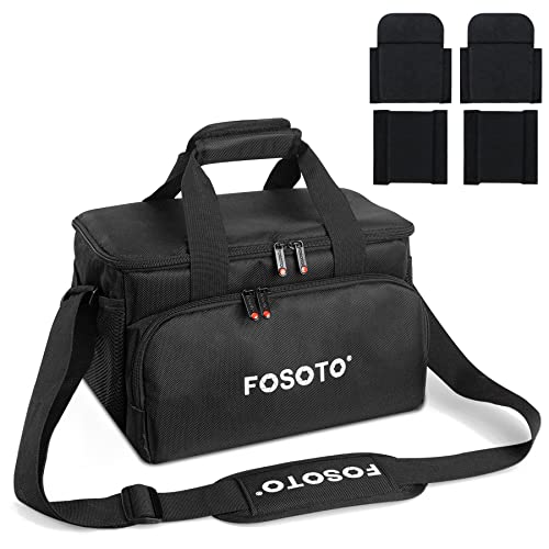 FOSOTO Large Capacity Photography Camera Bag Video Camera Camcorder Bag Case Compatible with Canon Vixia HF G50 EOS 80D 90D 6D Mark II Panasonic HC-X1500 HC-X2000 Sony HDR-CX900 DSLR SLR Camera