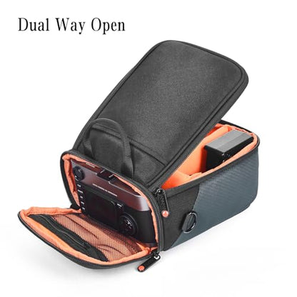 FOSOTO Camera Insert Bag Compact Shoulder Crossbody Case Compatible for Fujifilm X - T30 X - T20 XF10 Canon EOS M100 M50 M6 Sony a6000 Mirrorless Camera - FOSOTOFOSOTO Camera Insert Bag Compact Shoulder Crossbody Case Compatible for Fujifilm X - T30 X - T20 XF10 Canon EOS M100 M50 M6 Sony a6000 Mirrorless Camera