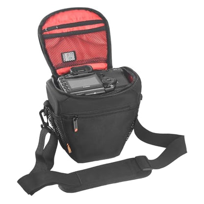 FOSOTO DSLR SLR Compact Camera Bag Compatible for Nikon D5100 D5300 D90 Canon T4 T5 600D 650D Panasonic Lumix FZ80 Sony Fujifilm with Waterproof Rain Cover - FOSOTOFOSOTO DSLR SLR Compact Camera Bag Compatible for Nikon D5100 D5300 D90 Canon T4 T5 600D 650D Panasonic Lumix FZ80 Sony Fujifilm with Waterproof Rain Cover