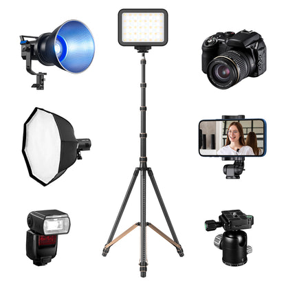 Fosoto SL285 Carbon FiberLed Light Tripod Stand 2.5m Head Softbox For Photo Studio Photographic Lighting Flash LED Light - FOSOTOFosoto SL285 Carbon FiberLed Light Tripod Stand 2.5m Head Softbox For Photo Studio Photographic Lighting Flash LED Light