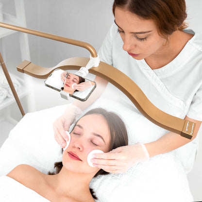 Fosoto Y13 Floor lashes Lamp  45W 29INCH LED Cloud Half Moon Light for Makeup, Lash, Photography & Live Streaming