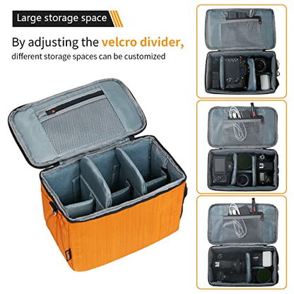 FOSOTO Camera Shoulder Crossbody Bag Compatible for Canon Canon EOS Rebel T7 T8i T5i SL3 2000D 4000D 90D M50 Mark II Nikon D3500 D7500 D5500 D40 DSLR/SLR - FOSOTOFOSOTO Camera Shoulder Crossbody Bag Compatible for Canon Canon EOS Rebel T7 T8i T5i SL3 2000D 4000D 90D M50 Mark II Nikon D3500 D7500 D5500 D40 DSLR/SLR