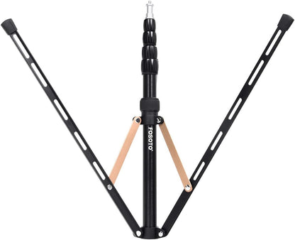 FOSOTO Light Stand 16.7-75.3 inch Aluminum Alloy Photography Tripod Stand Compatible for Mounting Strobe Light Relfector Softbox Ring Light Monolight Photographic Stand with Carry Bag