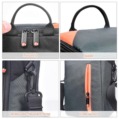 FOSOTO Camera Insert Bag Compact Shoulder Crossbody Case Compatible for Fujifilm X - T30 X - T20 XF10 Canon EOS M100 M50 M6 Sony a6000 Mirrorless Camera - FOSOTOFOSOTO Camera Insert Bag Compact Shoulder Crossbody Case Compatible for Fujifilm X - T30 X - T20 XF10 Canon EOS M100 M50 M6 Sony a6000 Mirrorless Camera