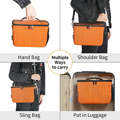 FOSOTO Camera Shoulder Crossbody Bag Compatible for Canon Canon EOS Rebel T7 T8i T5i SL3 2000D 4000D 90D M50 Mark II Nikon D3500 D7500 D5500 D40 DSLR/SLR - FOSOTOFOSOTO Camera Shoulder Crossbody Bag Compatible for Canon Canon EOS Rebel T7 T8i T5i SL3 2000D 4000D 90D M50 Mark II Nikon D3500 D7500 D5500 D40 DSLR/SLR