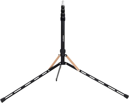 FOSOTO Light Stand 16.7-75.3 inch Aluminum Alloy Photography Tripod Stand Compatible for Mounting Strobe Light Relfector Softbox Ring Light Monolight Photographic Stand with Carry Bag