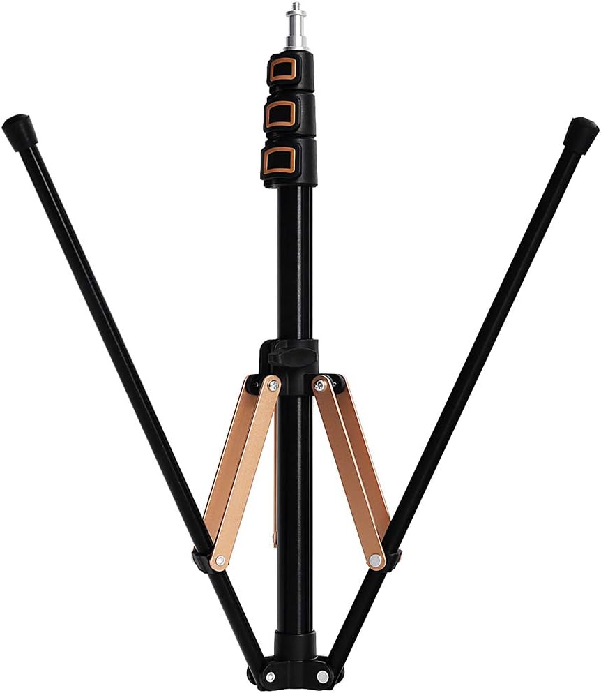 Photography Light Stand Portable Lightweight 75 inch / 6.3 Feet Aluminum Alloy Tripod Stand for Photo Studio Photographic Lighting Softbox Video Flash Umbrellas YouTube with Carry Bag