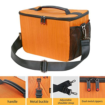 FOSOTO DSLR Camera Shoulder Crossbody Bag Compatible for Canon EOS Rebel T8i T6 T7 T100 SL3 80D 850D 2000D Nikon D850 D7500 D5600 D3500 D60 SLR Pentax K - 3 Mark III K - 70 and Lenses Messenger Bag - FOSOTOFOSOTO DSLR Camera Shoulder Crossbody Bag Compatible for Canon EOS Rebel T8i T6 T7 T100 SL3 80D 850D 2000D Nikon D850 D7500 D5600 D3500 D60 SLR Pentax K - 3 Mark III K - 70 and Lenses Messenger Bag