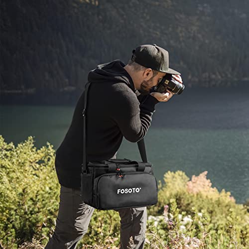 FOSOTO Large Capacity Photography Camera Bag Video Camera Camcorder Bag Case Compatible with Canon Vixia HF G50 EOS 80D 90D 6D Mark II Panasonic HC-X1500 HC-X2000 Sony HDR-CX900 DSLR SLR Camera
