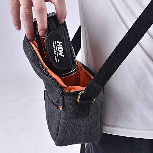 FOSOTO Camera Case Bag for Canon PowerShot SX740 SX540 G7X G9X Mark II Sony a6000 a6100 a6400 A6500 RX100 DSC-W830 W800 Panasonic Lumix GX85 Fujifilm XE3 Nikon L340 L31 J5 Mirrorless Cameras