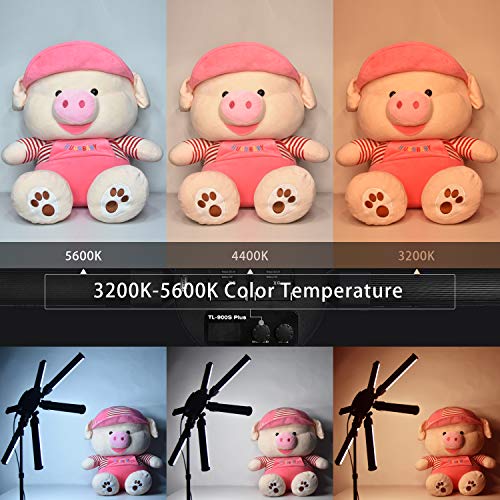 FOSOTO Photographic Lighting Dimmable 3200-5600K 6 Tubes LED Photography Star Light Lamp for Camera Photo Studio Phone Shooting, YouTube Makeup with Tripod Stand