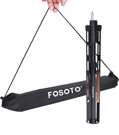 FOSOTO 75in gold Fold Tripod Light Stand