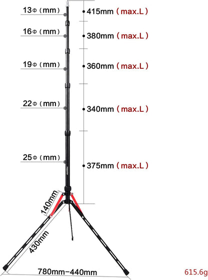 FOSOTO 7.2ft Aluminum Alloy Light Stand with Carry Bag