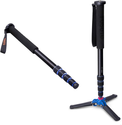 FOSOTO 65-inch Aluminium Camera Unipod Monopod with Base