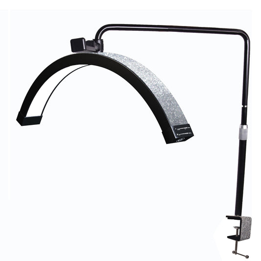 FOSOTO FT - Y11 40W Half - Moon light Led Nail Lamp Desktop Arch Ring Led Lights Manicure Lamp Nail Art Light for Lash Eyelash Extensio - FOSOTOFOSOTO FT - Y11 40W Half - Moon light Led Nail Lamp Desktop Arch Ring Led Lights Manicure Lamp Nail Art Light for Lash Eyelash Extensio