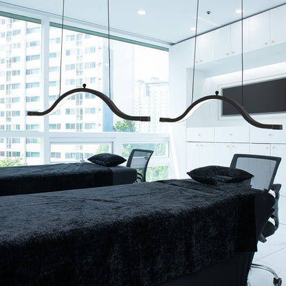 Fosoto 45W Ceiling-Mounted Retractable LED Beauty Light with Wireless Remote, Shadow-Free Lighting for Lash & Facial Professionals