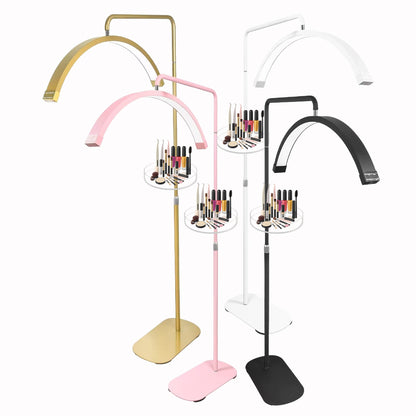 Fosoto  Professional 28” 45W LED Half-Moon Beauty Light with Tool Tray for Lash Extension & Makeup