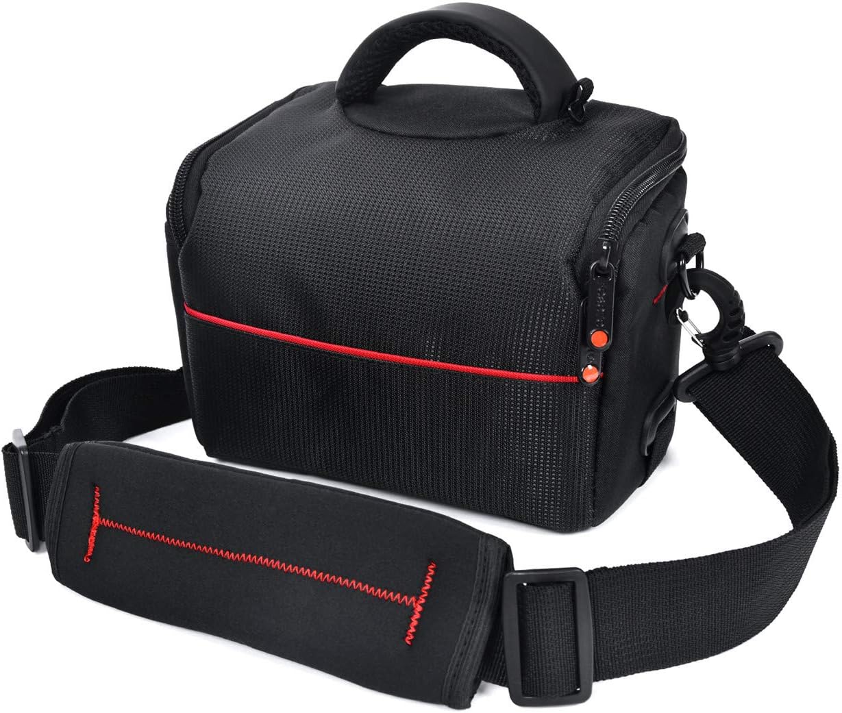 Funda de hombro para cámara compacta FOSOTO con funda impermeable para lluvia compatible con Canon EOS M50 PowerShot SX420 SX430 SX70 SX50 SX30IS Sony a6400 RX10 DSC-H300 Nikon Coolpix P900 