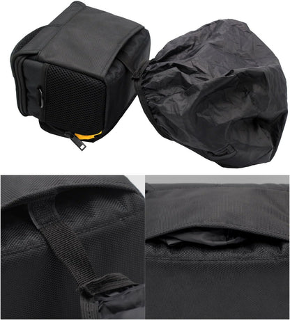 FOSOTO Waterproof (with Rain Cover) Camera Case Bag Compatible for Nikon Coolpix L340 B500 L330 L840 L830 L820 L620, Canon PowerShot SX410 SX420 SX530 M5 M100,Fujifilm XT20,Sony Alpha a6000 A6300 Nex7