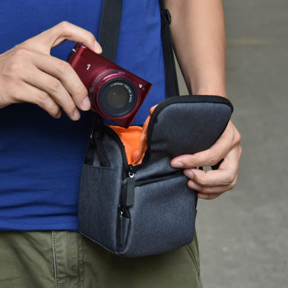 FOSOTO Compact Camera Shoulder Bag Compatible for Fuji XE3 X-A7 X-A5 X-T20 X-T2 X-T3 SONY A6000 A6100 A6400 A5100 NEX6 Canon PowerShot SX620 SX730 G7X Kodak FZ152-RD FZ152 Mirrorless Digital Camera