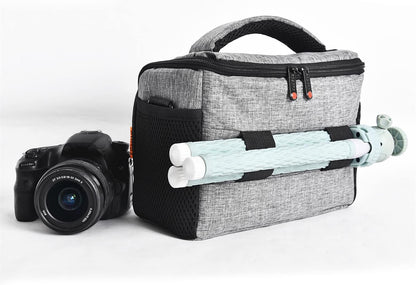 FOSOTO Waterproof DSLR Camera Bag Case,Shockproof Large Camera Lenses bags Compatible for Canon Rebel T7 2000D 4000D 700D 850D,Nikon D3500 D5600 D7500,Sony Photography Cases with Insert and Rain Cover