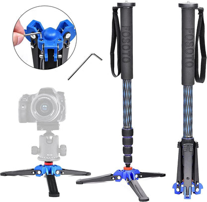 FOSOTO 65 inches Portable Carbon Fiber Monopod