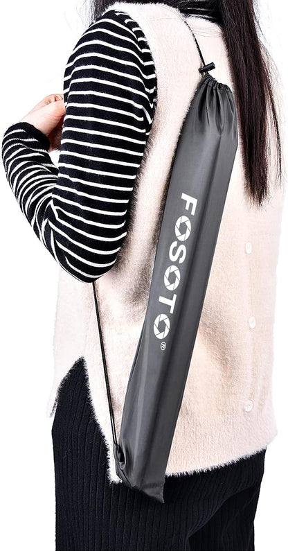 FOSOTO Light Stand 16.7-75.3 inch Aluminum Alloy Photography Tripod Stand Compatible for Mounting Strobe Light Relfector Softbox Ring Light Monolight Photographic Stand with Carry Bag