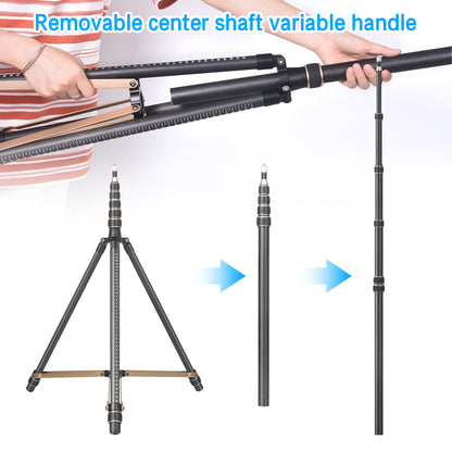 Fosoto SL285 Carbon FiberLed Light Tripod Stand 2.5m Head Softbox For Photo Studio Photographic Lighting Flash LED Light - FOSOTOFosoto SL285 Carbon FiberLed Light Tripod Stand 2.5m Head Softbox For Photo Studio Photographic Lighting Flash LED Light