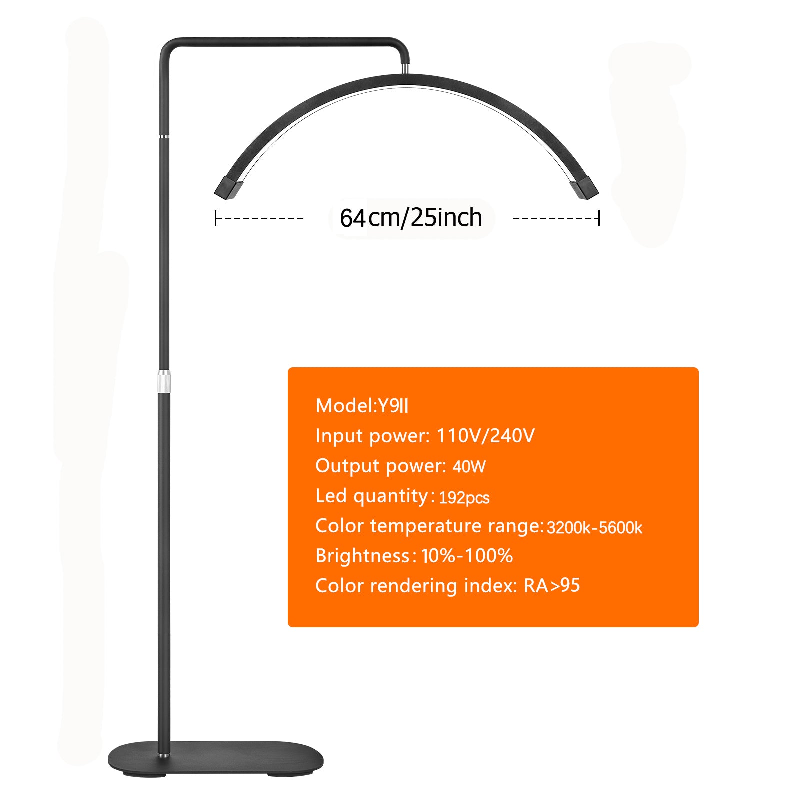 FOSOTO 25 inches Eyelash Extensions LED Floor Light - FOSOTOFOSOTO 25 inches Eyelash Extensions LED Floor Light