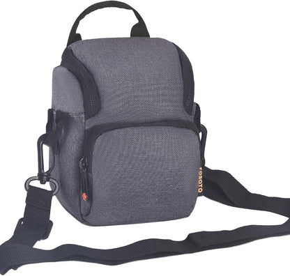FOSOTO Camera Bag Shoulder Bags Case with Strap Compatible for Canon EOS G7X VIXIA HF R700 R800 Camcorder,Panasonic Lumix DMC-TZ90 TZ80 TZ70 LX100 ZS100 GX7,Sony Nex-7 A6300,Nikon L340 L31 J5,Fujifil