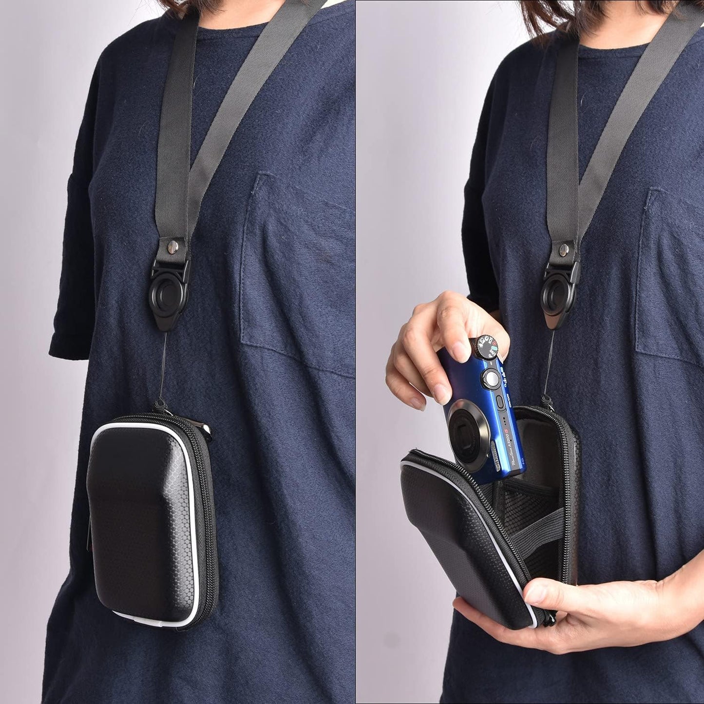 fosoto Compact Digital Camera Case Bag