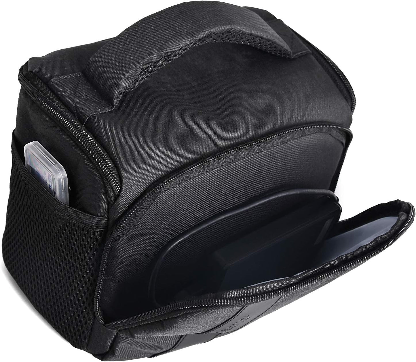 FOSOTO Waterproof (with Rain Cover) Shoulder Camera Case Bag Compatible for Nikon D5600 D750 D3300 Canon Rebel SL2 T7i EOS 80D 60D Sony A77II a68 a99II Travel DLSR SLR Camera Bags