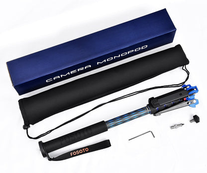 FOSOTO 65 inches Portable Carbon Fiber Monopod