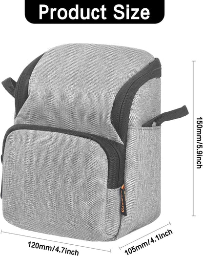 FOSOTO Camera Case Bag Compatible for Nikon L340 L330 B500 L840,Canon SX420 SX720 SX620 G7X, Sony A6000 A6300 a5100 NEX-6 W830 RX100 RX0M2,Panasonic GX85 ZS60 Long Zoom or Compact Syste