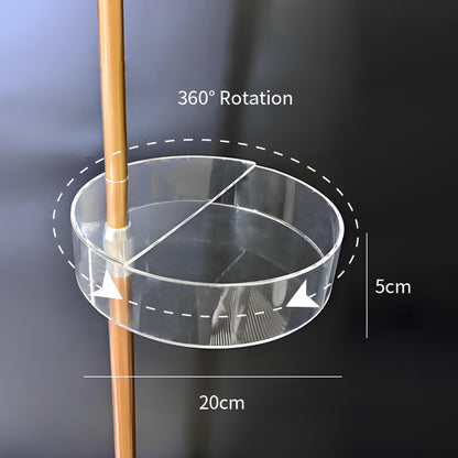 Transparent Storage Large Capacity Requires High Quality Tray For Half Moon Lamp Beauty Floor Lamp Tray Fosoto