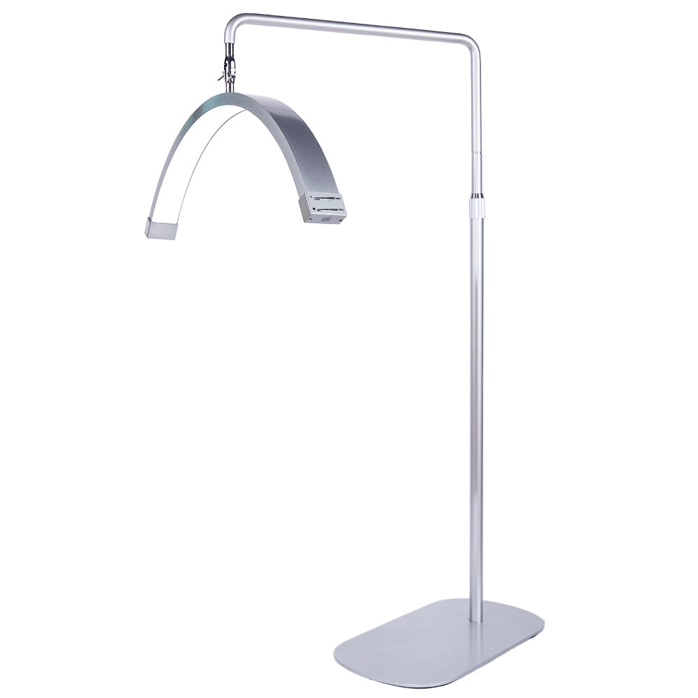 Fosoto 28inch 45W New Multi-angle Rotation half -Moon Light LED Floor Lash Lamp with Phone Clip for Eyelash Tattoo beauty Salon
