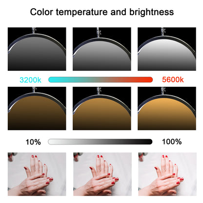 FOSOTO FT-Y11A 40W Multi-directional Led Nail Lamp Desktop Arch Ring Led Lights Manicure Lamp Nail Art Light for Tattoo Beauty Salon