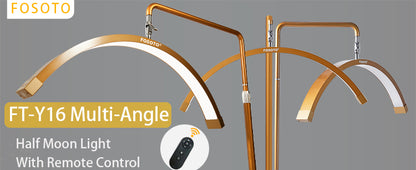 FOSOTO FT-Y16 Multifunctional Beauty Fill Light with remote | Ideal for Makeup, Live Streaming & Photography