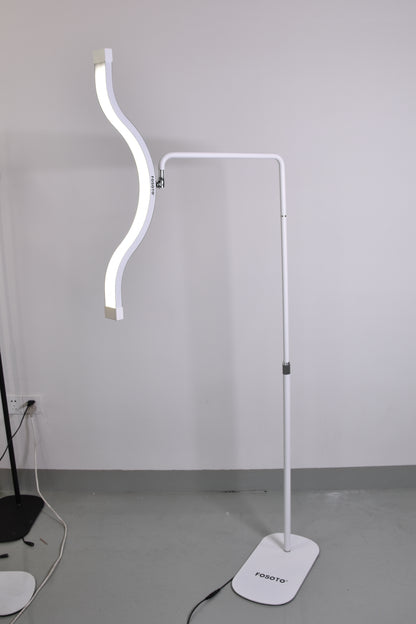 FOSOTO FT-Y17 29INCH Diamond LED Half-Moon Lamp – Adjustable Multi-Angle Light for Beauty, Lash, Tattoo & Live Streaming