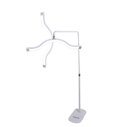 FOSOTO FT-Y17 29INCH Diamond LED Half-Moon Lamp – Adjustable Multi-Angle Light for Beauty, Lash, Tattoo & Live Streaming
