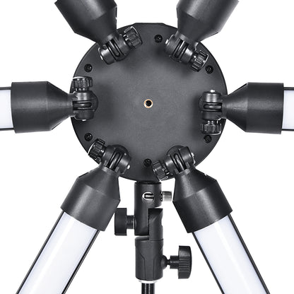 FOSOTO Photographic Lighting Dimmable 3200 - 5600K 6 Tubes LED Photography Star Light Lamp for Camera Photo Studio Phone Shooting, YouTube Makeup with Tripod Stand - FOSOTOFOSOTO Photographic Lighting Dimmable 3200 - 5600K 6 Tubes LED Photography Star Light Lamp for Camera Photo Studio Phone Shooting, YouTube Makeup with Tripod Stand