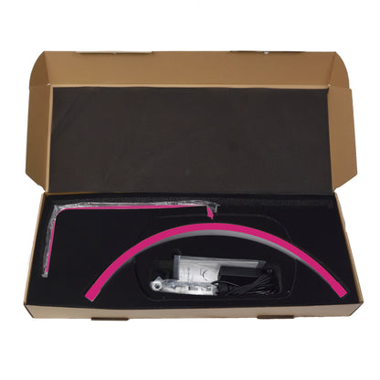 FOSOTO FT - Y9 28 Inch Led Lash Light Photography Video Half Moon Ring Light With Phone Clip For Tattoo Beauty Salon Eyelash Nail - FOSOTOFOSOTO FT - Y9 28 Inch Led Lash Light Photography Video Half Moon Ring Light With Phone Clip For Tattoo Beauty Salon Eyelash Nail