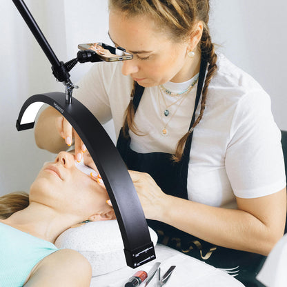 Fosoto Dimmable LED Video Light wall mount half moon light 3200K - 5600K Fill light for Beauty Salon Makeup Nail Barbershop - FOSOTOFosoto Dimmable LED Video Light wall mount half moon light 3200K - 5600K Fill light for Beauty Salon Makeup Nail Barbershop