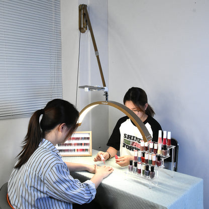 Fosoto Dimmable LED Video Light wall mount half moon light 3200K - 5600K Fill light for Beauty Salon Makeup Nail Barbershop - FOSOTOFosoto Dimmable LED Video Light wall mount half moon light 3200K - 5600K Fill light for Beauty Salon Makeup Nail Barbershop